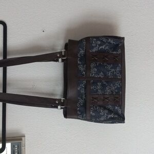 Gold Coast Denim Floral Purse